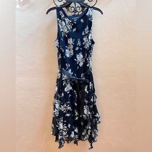 Black and White Floral print dress